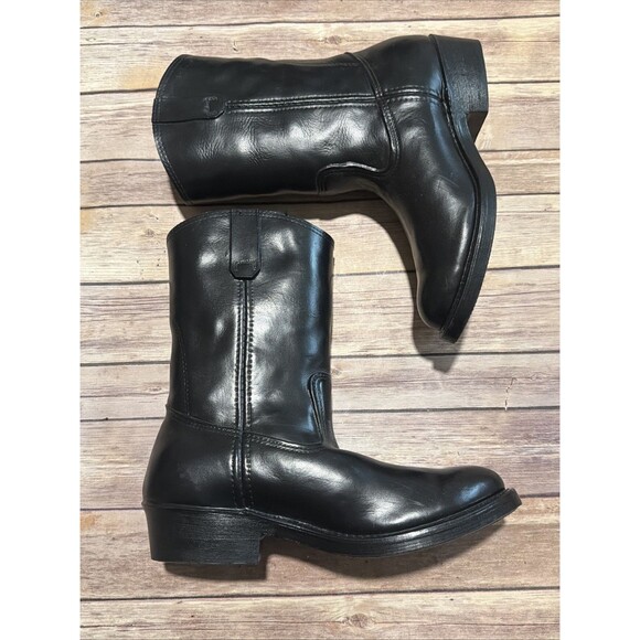 Vintage LaCROSSE Black Western Rubber Waterproof Cowboy Boots Men 9 Gorpcore